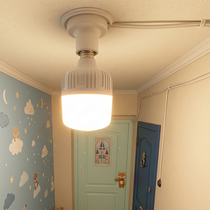 Світлодіодна лампочка з акумулятором 20W, в патрон Е27, Біла / LED лампочка / Аварійне освітлення / Автономна лампа