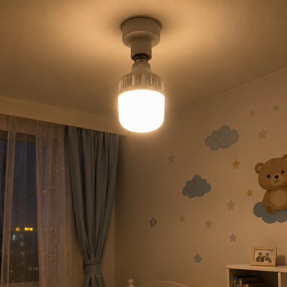 Світлодіодна лампочка з акумулятором 20W, в патрон Е27, Біла / LED лампочка / Аварійне освітлення / Автономна лампа