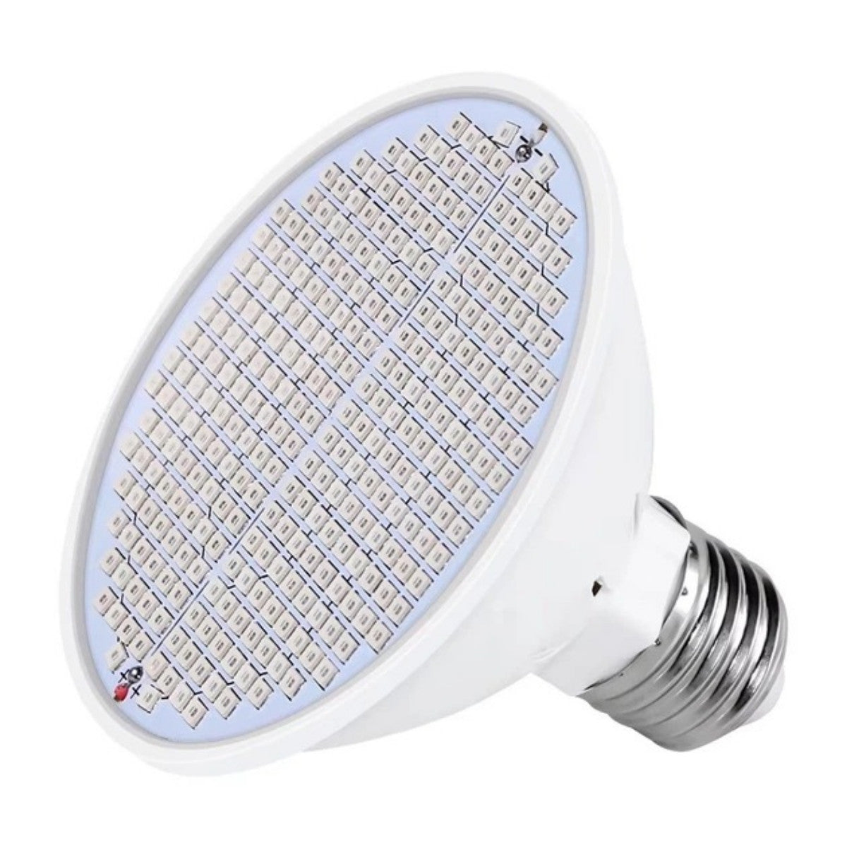 Світлодіодна фітолампа для вирощування рослин E27, 200 LED, 20 Вт, Біла / LED Лампочка для рослин / Лампа на цоколі для рослин