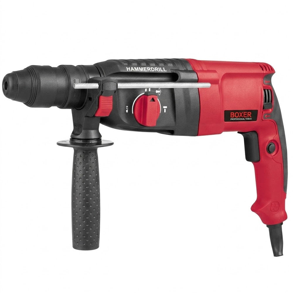 Перфоратор прямий 3200Вт, SDS, (2,4Дж) від мережі, BOXER BX-8501, Червоний / Електричний перфоратор / Ударний перфоратор