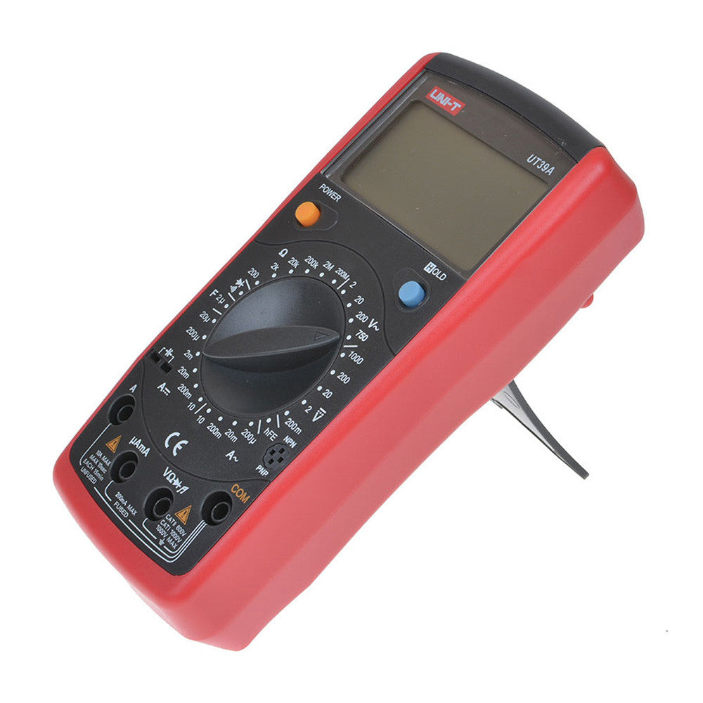 Цифровий мультиметр UNI-T UT39A, Червоний / Мультиметр автоматичний / Тестер напруги / Тестер мультиметр