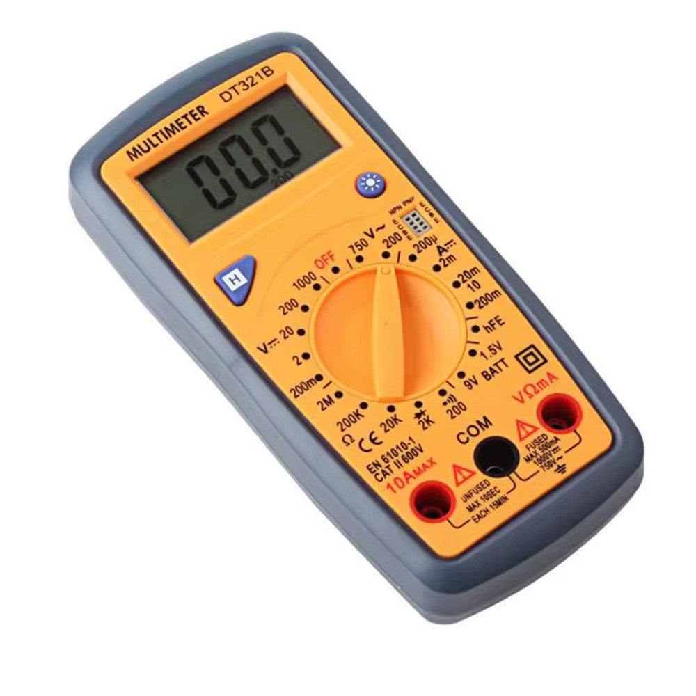 Цифровий мультиметр DT321B, Жовтий / Тестер мультиметр / Тестер напруги / Мультиметр професійний