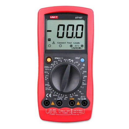 Цифровий мультиметр автомобільний UNI-T UT107, Червоний / Тестер напруги / Мультиметр тестер / Мультиметр автоматичний