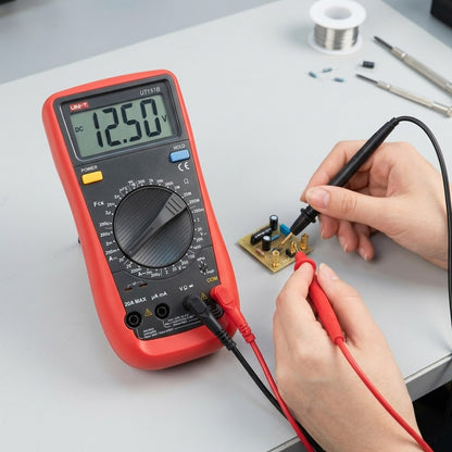 Цифровий мультиметр UNI-T UT151B, Червоний / Тестер напруги / Універсальний мультиметр / Мультиметр тестер