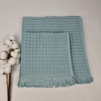 Набір рушників вафельних, 2шт, 90х50см, 140х70см, Philippus Prime Cotton Waffle, / Вафельні рушники комплектом