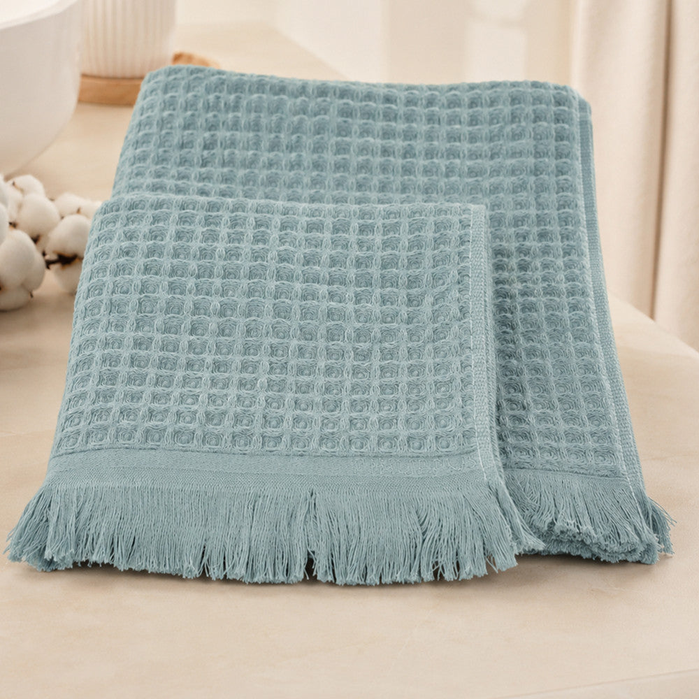 Набір рушників вафельних, 2шт, 90х50см, 140х70см, Philippus Prime Cotton Waffle, / Вафельні рушники комплектом