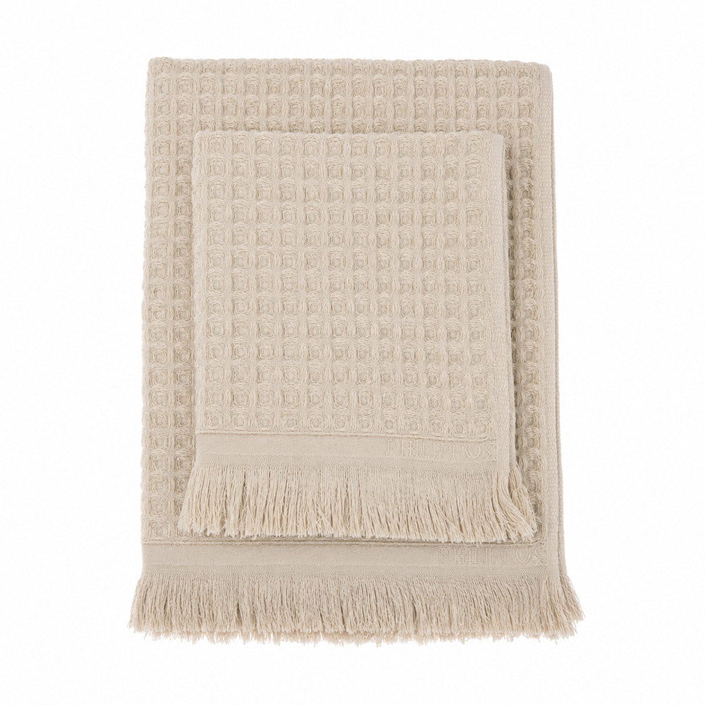 Набір рушників вафельних, 2шт, 90х50см, 140х70см, Philippus Prime Cotton Waffle, / Вафельні рушники комплектом