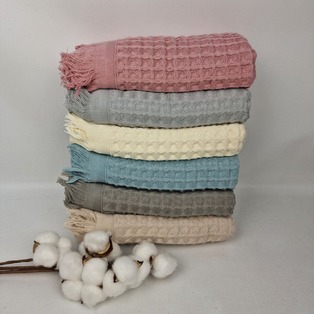Набір рушників із вафельної тканини, 6шт, 140х70см, Philippus Prime Cotton Waffle / Вафельні рушники / Рушники з бавовни