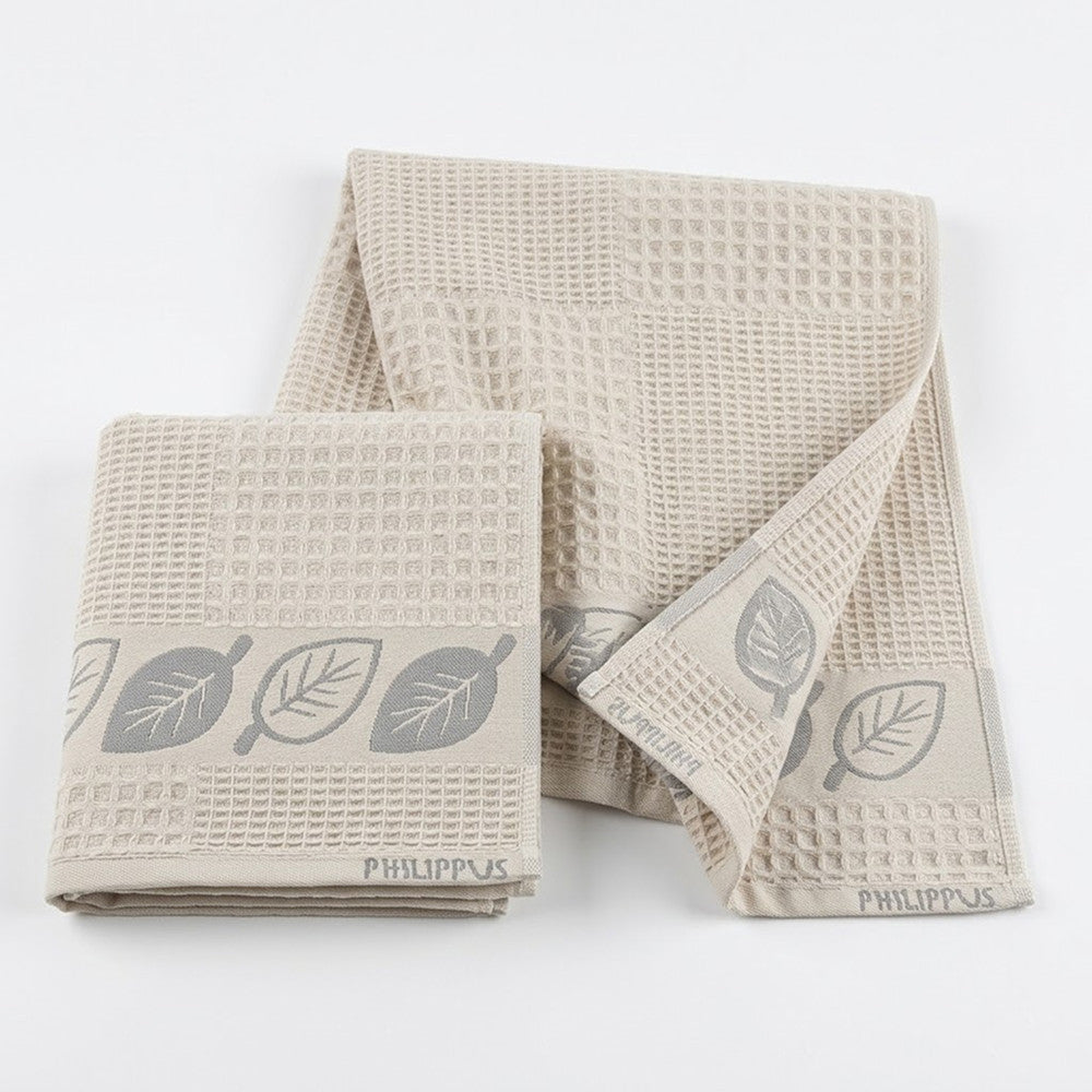 Комплект рушників вафельних, 2шт, 90х50см, 140х70см, Philippus Prime Cotton Life Waffle, / Бавовняні рушники