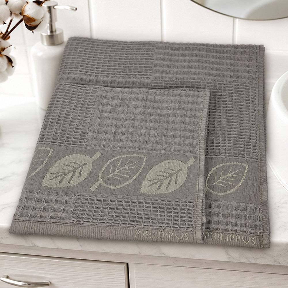 Комплект рушників вафельних, 2шт, 90х50см, 140х70см, Philippus Prime Cotton Life Waffle, / Бавовняні рушники