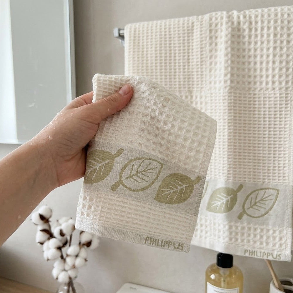 Комплект рушників вафельних, 2шт, 90х50см, 140х70см, Philippus Prime Cotton Life Waffle, / Бавовняні рушники