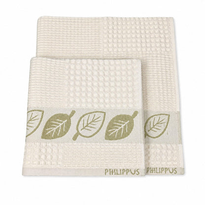 Комплект рушників вафельних, 2шт, 90х50см, 140х70см, Philippus Prime Cotton Life Waffle, / Бавовняні рушники