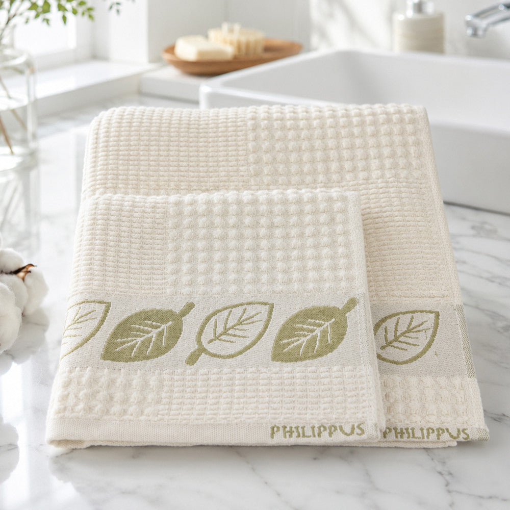 Комплект рушників вафельних, 2шт, 90х50см, 140х70см, Philippus Prime Cotton Life Waffle, / Бавовняні рушники