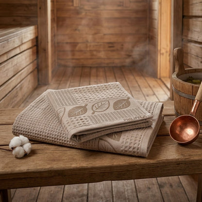 Комплект рушників вафельних, 2шт, 90х50см, 140х70см, Philippus Prime Cotton Life Waffle, / Бавовняні рушники