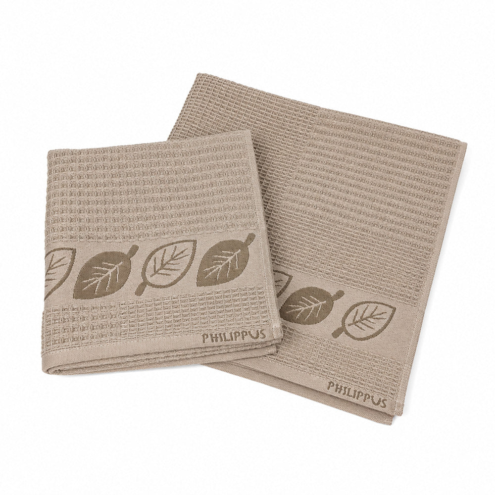 Комплект рушників вафельних, 2шт, 90х50см, 140х70см, Philippus Prime Cotton Life Waffle, / Бавовняні рушники