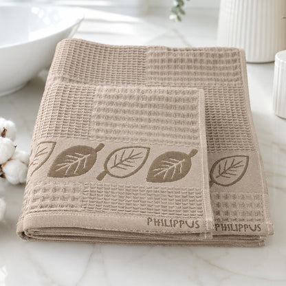Комплект рушників вафельних, 2шт, 90х50см, 140х70см, Philippus Prime Cotton Life Waffle, / Бавовняні рушники