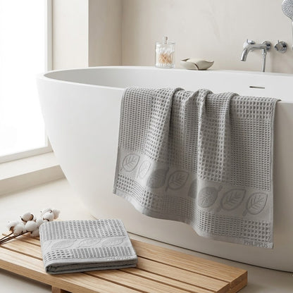 Комплект рушників вафельних, 2шт, 90х50см, 140х70см, Philippus Prime Cotton Life Waffle, / Бавовняні рушники