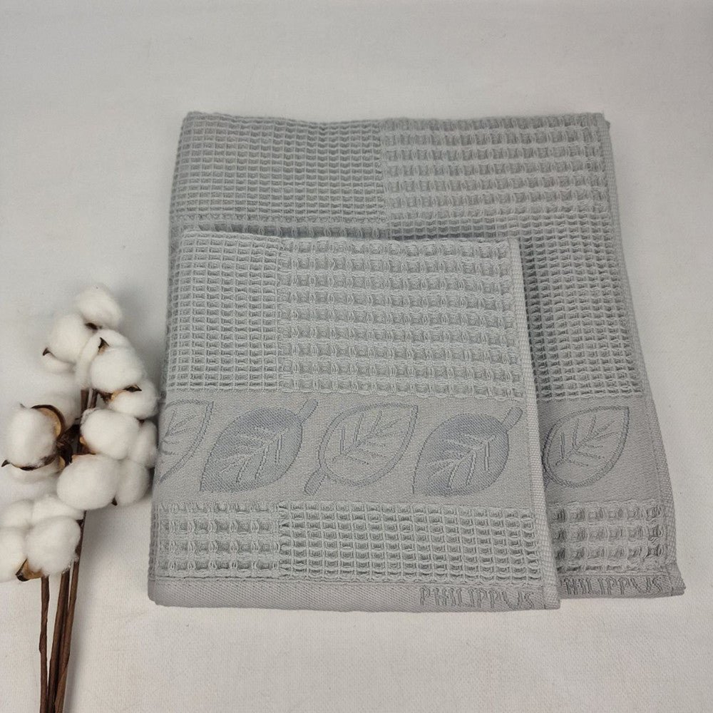 Комплект рушників вафельних, 2шт, 90х50см, 140х70см, Philippus Prime Cotton Life Waffle, / Бавовняні рушники
