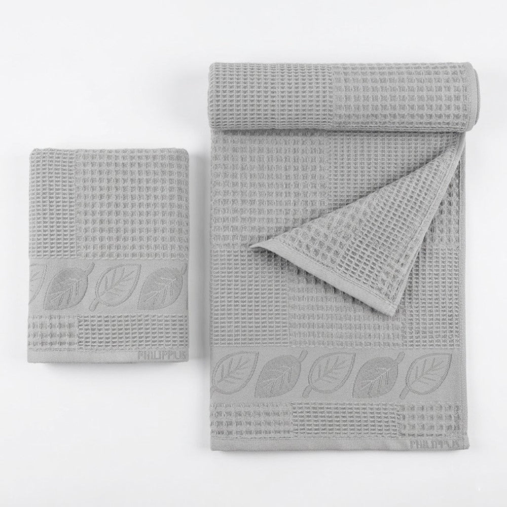 Комплект рушників вафельних, 2шт, 90х50см, 140х70см, Philippus Prime Cotton Life Waffle, / Бавовняні рушники