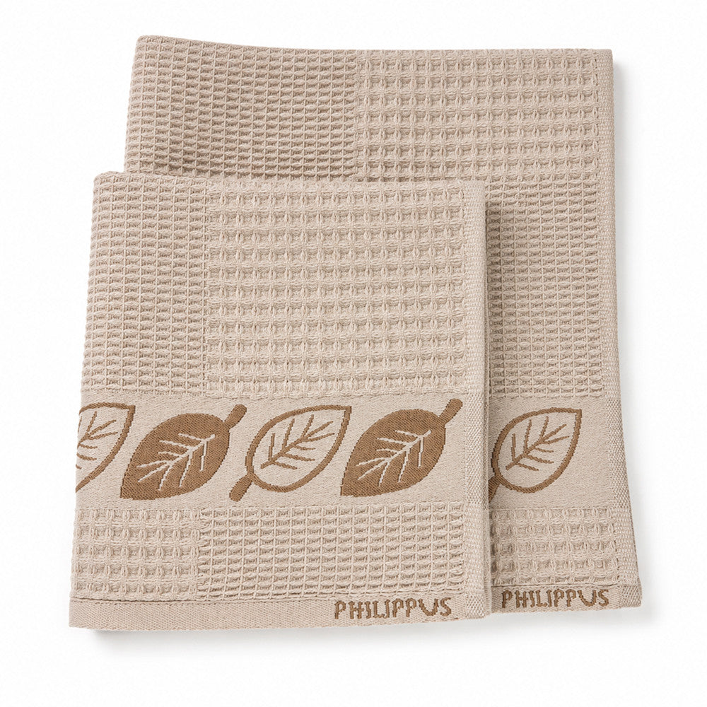 Комплект рушників вафельних, 2шт, 90х50см, 140х70см, Philippus Prime Cotton Life Waffle, / Бавовняні рушники