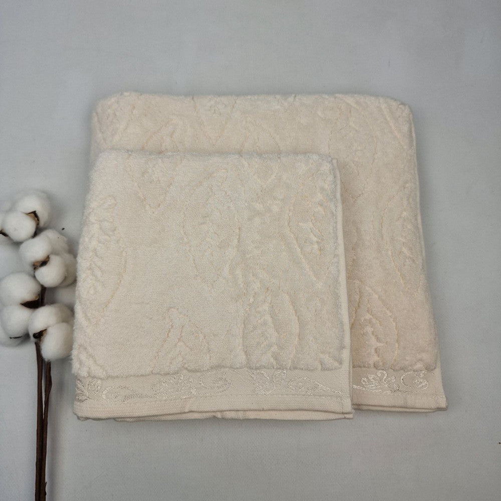 Комплект рушників з махри, 2шт, 90х50см, 140х70см, АЕ Microcotton-2, / Махрові рушники / Коттонові рушники