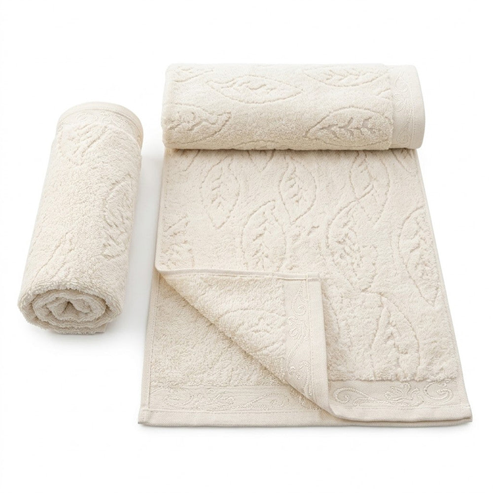 Комплект рушників з махри, 2шт, 90х50см, 140х70см, АЕ Microcotton-2, / Махрові рушники / Коттонові рушники