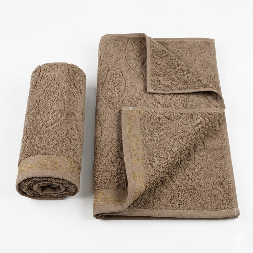 Комплект рушників з махри, 2шт, 90х50см, 140х70см, АЕ Microcotton-2, / Махрові рушники / Коттонові рушники