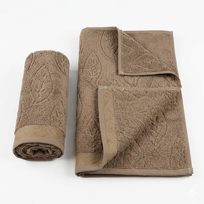 Комплект рушників з махри, 2шт, 90х50см, 140х70см, АЕ Microcotton-2, / Махрові рушники / Коттонові рушники