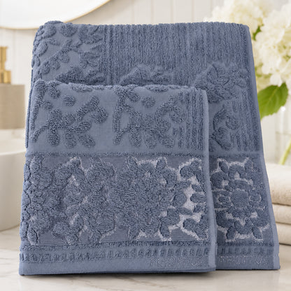 Набір рушників махрових, 2шт(140х70см, 90х50см), Prime Cotton Lydia (A395), / Рушники бавовняні / Набір банних рушників