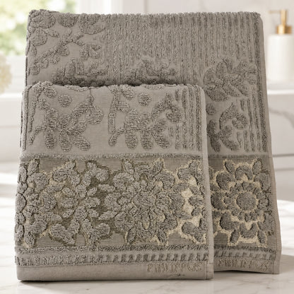 Набір рушників махрових, 2шт(140х70см, 90х50см), Prime Cotton Lydia (A395), / Рушники бавовняні / Набір банних рушників