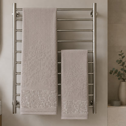 Набір рушників махрових, 2шт(140х70см, 90х50см), Prime Cotton Lydia (A395), / Рушники бавовняні / Набір банних рушників