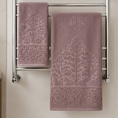 Набір рушників махрових, 2шт(140х70см, 90х50см), Prime Cotton Lydia (A395), / Рушники бавовняні / Набір банних рушників