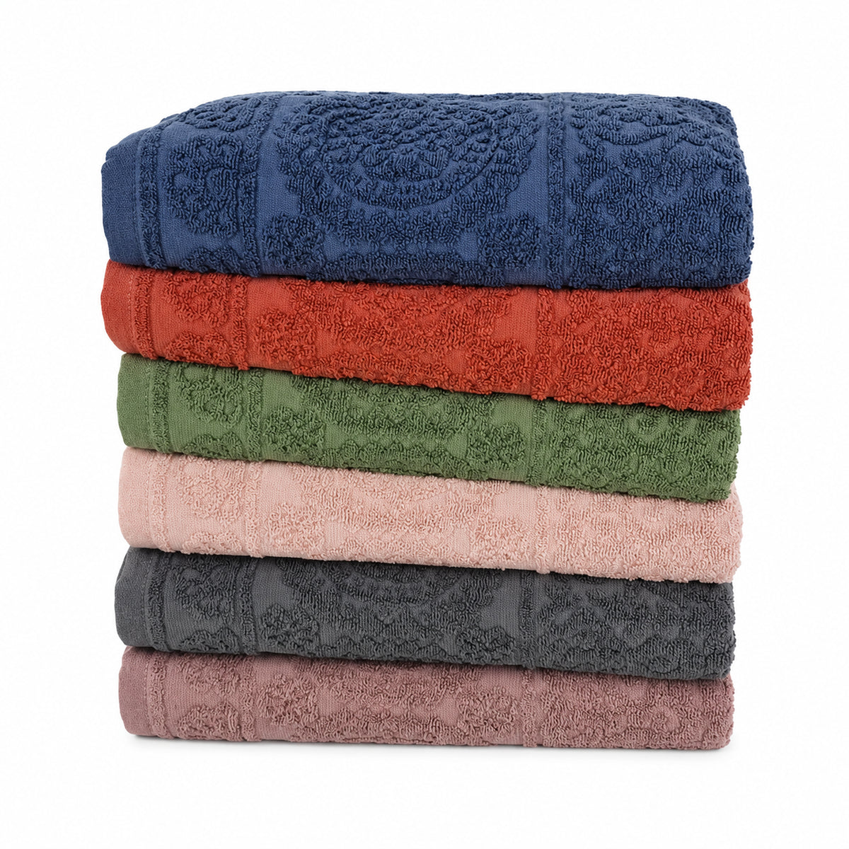 Комплект рушників з махри 6 шт, 140х70 см, Philippus Prime / Набір махрових рушників / Набір рушників для дому