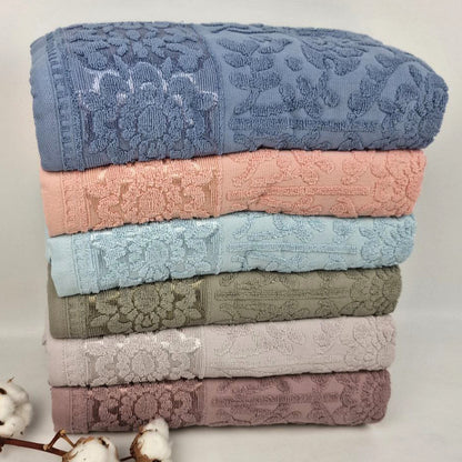 Набір рушників махрових, 6шт, Prime Cotton Lydia (A395) / Набір банних рушників / Комплект рушників для ванної