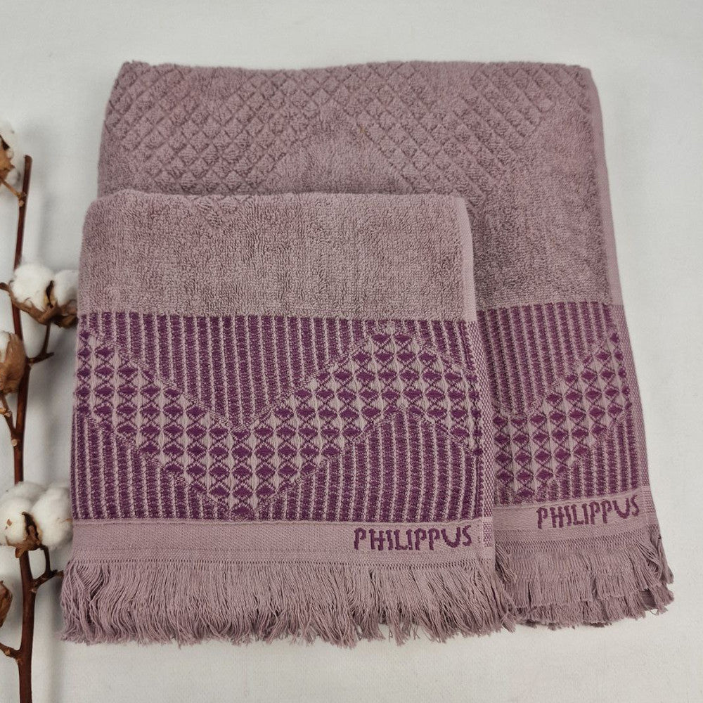 Набір махрових рушників 2шт, 140х70см, 90х50см, Philippus Prime Cotton, / Бавовняні рушники / Комплект рушників