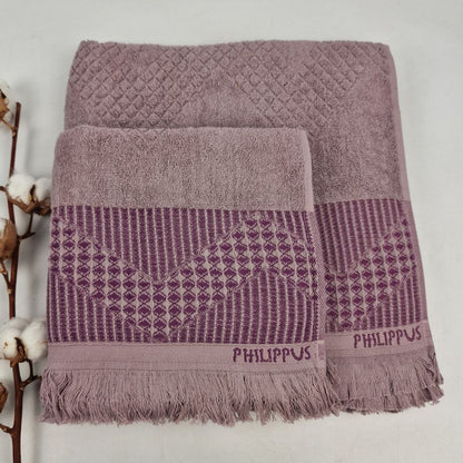Набір махрових рушників 2шт, 140х70см, 90х50см, Philippus Prime Cotton, / Бавовняні рушники / Комплект рушників