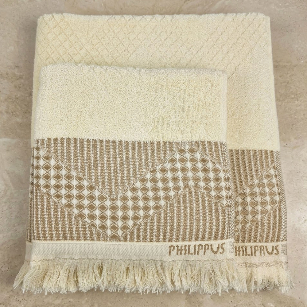 Набір махрових рушників 2шт, 140х70см, 90х50см, Philippus Prime Cotton, / Бавовняні рушники / Комплект рушників