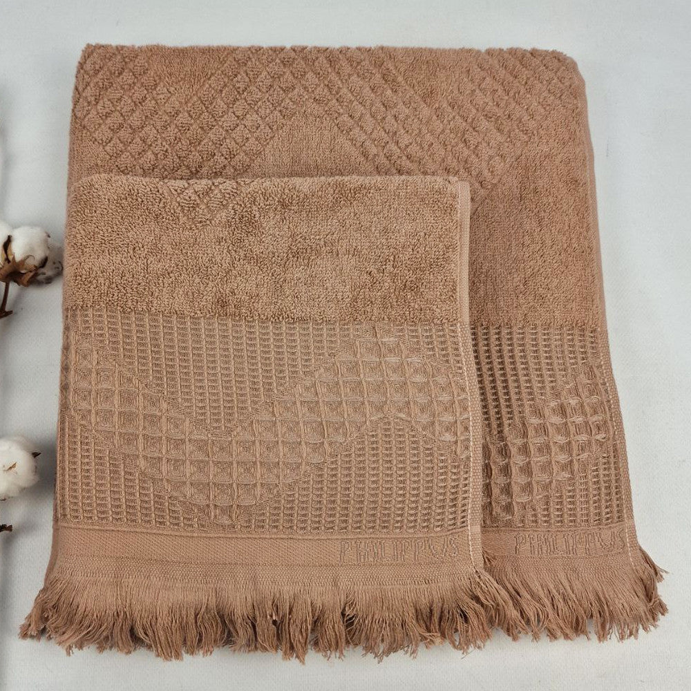 Набір махрових рушників 2шт, 140х70см, 90х50см, Philippus Prime Cotton, / Бавовняні рушники / Комплект рушників