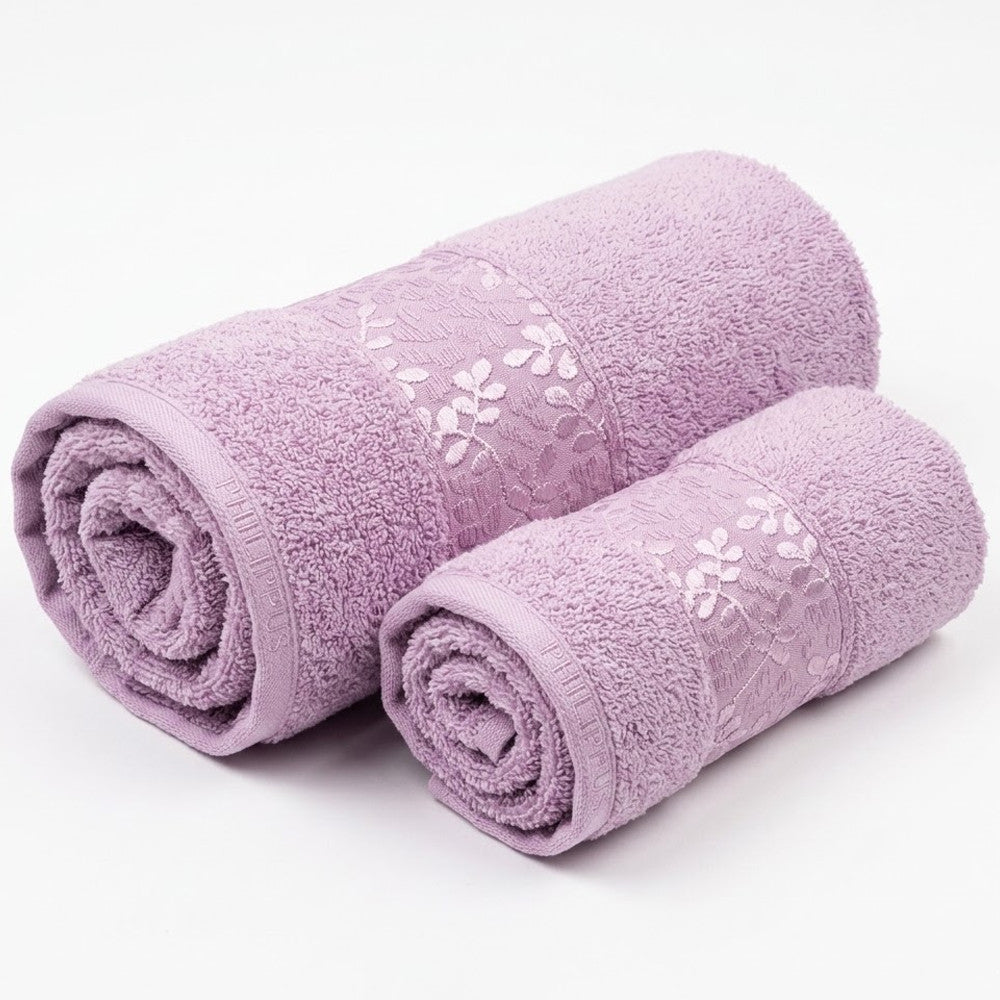 Набір рушників 2шт, 140х70см, 90х50см, Philippus Super Cotton, / Комплект махрових рушників / Бавовняні рушники