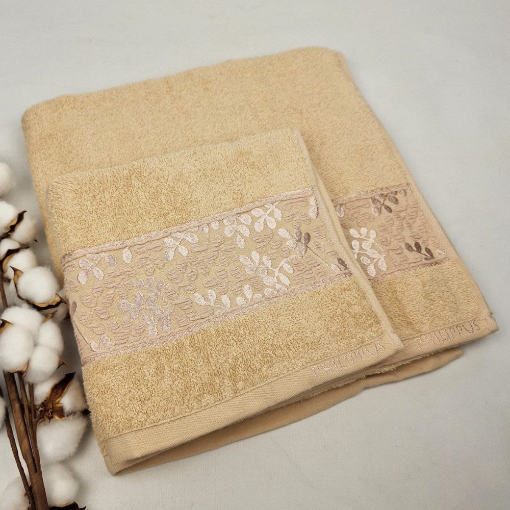 Набір рушників 2шт, 140х70см, 90х50см, Philippus Super Cotton, / Комплект махрових рушників / Бавовняні рушники