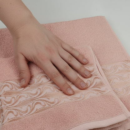 Набір рушників махрових, 2шт(140х70см, 90х50см), Moss Cotton Mary, / Бавовняні рушники / Рушник банний