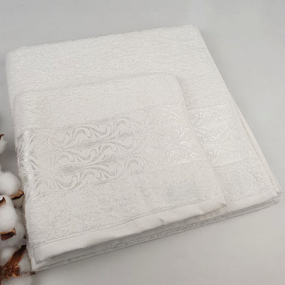 Набір рушників махрових, 2шт(140х70см, 90х50см), Moss Cotton Mary, / Бавовняні рушники / Рушник банний