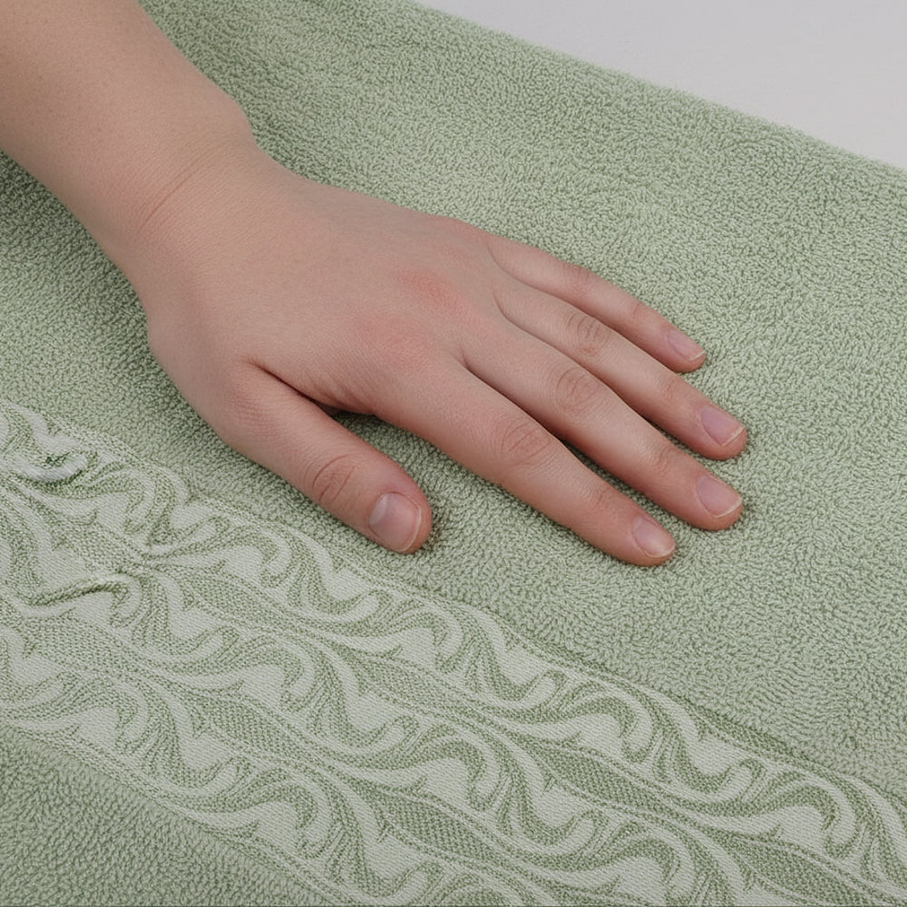 Набір рушників махрових, 2шт(140х70см, 90х50см), Moss Cotton Mary, / Бавовняні рушники / Рушник банний