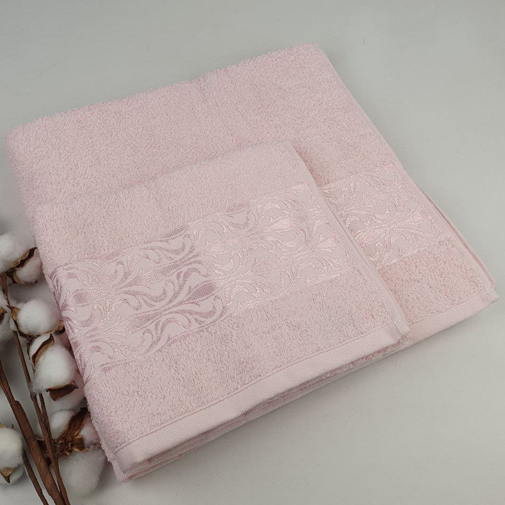 Набір рушників махрових, 2шт(140х70см, 90х50см), Moss Cotton Mary, / Бавовняні рушники / Рушник банний