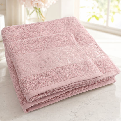 Набір рушників махрових, 2шт(140х70см, 90х50см), Super Cotton Ruby, / Рушник банний / Бавовняні рушники