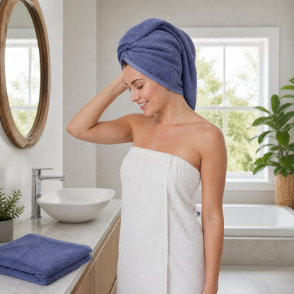 Набір махрових рушників 2 шт (140х70, 90х50 см) Homeline, / Набір рушників для ванної / Комплект банних рушників