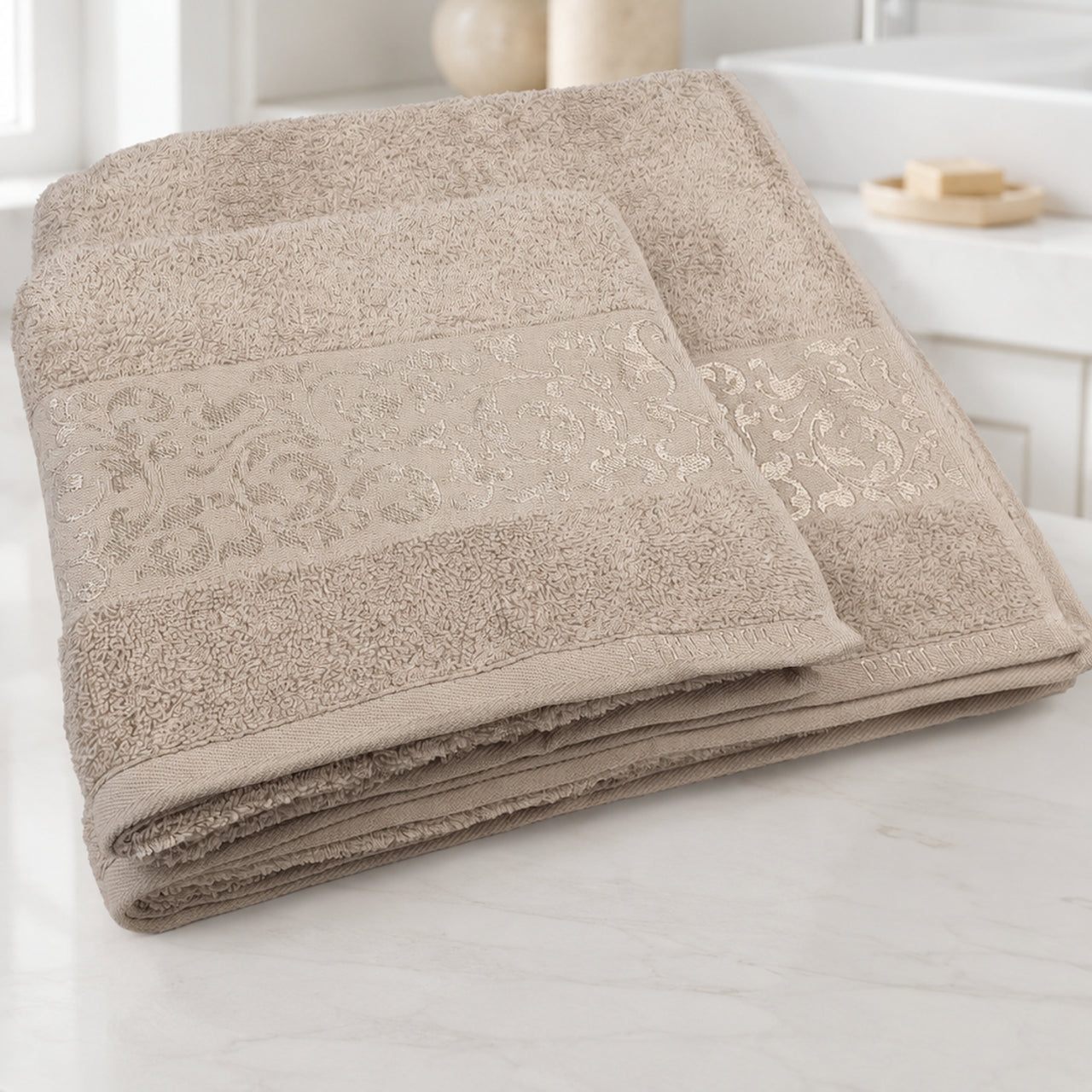 Набір рушників махрових, 2шт(140х70см, 90х50см), Super Cotton Ruby, / Рушник банний / Бавовняні рушники