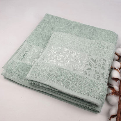 Набір рушників махрових, 2шт(140х70см, 90х50см), Super Cotton Ruby, / Рушник банний / Бавовняні рушники