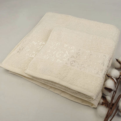 Набір рушників махрових, 2шт(140х70см, 90х50см), Super Cotton Ruby, / Рушник банний / Бавовняні рушники