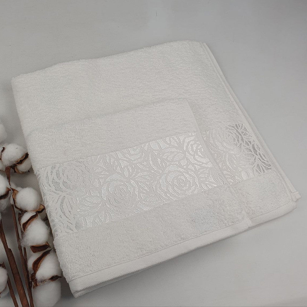 Набір рушників махрових 2 шт (140х70, 90х50 см) Philippus Moss, / Комплект банних рушників / Комплект бавовняних рушників